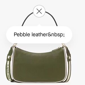 Kate Spade Olive Pebble Leather Shoulder Bag